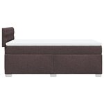 vidaXL Sommier à lattes de lit avec matelas Marron foncé 90x200 cm