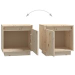 vidaXL Tables de chevet 2 Pièces 40x30x40 cm Bois de pin solide