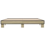 vidaXL Cadre de lit sans matelas chêne sonoma 160x200 cm