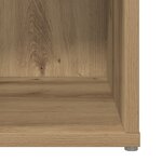 vidaXL Meuble TV avec stockage chêne artisanal Bois d'ingénierie