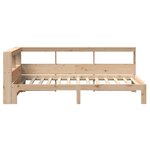 vidaXL Lit bibliothèque sans matelas 75x190 cm bois de pin massif