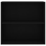 vidaXL Bibliothèque noir 80x30x76 5 cm bois d'ingénierie
