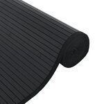 vidaXL Tapis rectangulaire noir 100x400 cm bambou