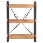 vidaXL Bibliothèque à 3 niveaux 60x30x80 cm Bois d'acacia massif