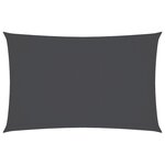 vidaXL Voile de parasol tissu oxford rectangulaire 3x6 m anthracite