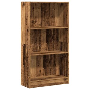 vidaXL Bibliothèque vieux bois 60x24x109 cm bois d'ingénierie