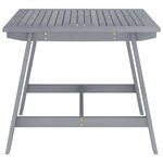 vidaXL Ensemble à manger de jardin 5 Pièces Gris Bois d'acacia massif