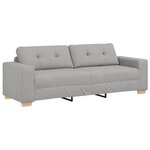 vidaXL Ensemble de Canapés 2 Pièces avec Coussins Tissu Gris Nuage