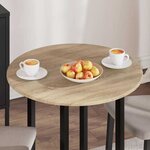vidaXL Plateau de table Chêne sonoma 70 x 70 x 1.5 cm