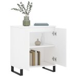 vidaXL Buffet Blanc 60x35x70 cm Bois d'ingénierie