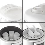 CONTINENTAL EDISON Multicuiseur électrique - MC900W - 5 L - Blanc