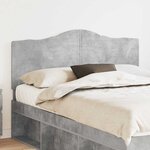 vidaXL Tête de lit Gris béton 140 cm Bois d'ingénierie