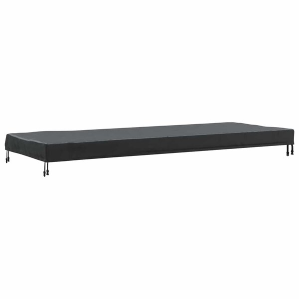 vidaXL Housse de Table Uni Noir 242 x 102 x 15 cm tissu