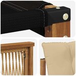 vidaXL Ensemble de canapés d'extérieur 6 pc Naturel et Beige