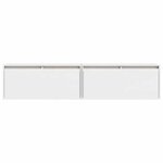 vidaXL Armoires murales 2 Pièces Blanc 80x30x35 cm Bois de pin massif