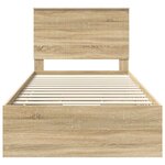 vidaXL Cadre de lit Chêne Sonoma 100 x 200 cm Bois Ingénierie