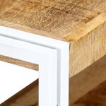 vidaXL Meuble TV 150x30x40 cm Bois massif de manguier