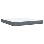 vidaXL Sommier à lattes de lit et matelas Gris foncé 180x200cm Velours
