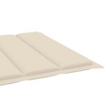 Vidaxl chaise longue de jardin avec coussin bois d'acacia solide