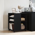 Cabinet de rangement vidaXL Chêne noir 60x53x72 5 cm Bois d'ingénierie