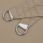 vidaXL Voile de parasol tissu oxford triangulaire 3 5x3 5x4 9 m taupe