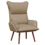 vidaXL fauteuil Cappuccino 69 x 74 x 93 cm Simili cuir
