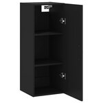 vidaXL Armoire murale noir 34 5x34x90 cm