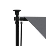 vidaXL Auvent rétractable anthracite 100x150 m tissu et acier