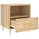 vidaXL Table de chevet chêne sonoma 40x35x47 5 cm bois d’ingénierie