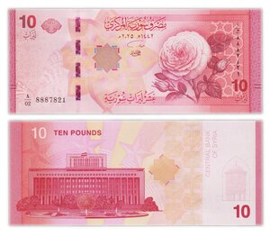 Billet de Collection 10 Pounds 2025 Syrie – Neuf – P119