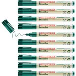 Marqueur Permanent 25 Ecoline Vert Pointe Fine 1 mm x 10 EDDING