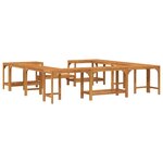 vidaXL Entourage de bain à remous Marron 230 x 230 cm