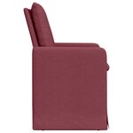 vidaXL Chaises de salle à manger 2 Pièces Rouge bordeaux 57 x 67 x 98 cm