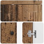 vidaXL Armoire sous évier de salle de bain Bois ancien