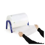 Gaine plastique recyclé transparente 100 microns 250 mm x350 m