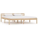 vidaXL Cadre de lit sans matelas bois massif de pin 180x200 cm