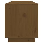 vidaXL Meuble TV Marron miel 100x34x40 cm Bois de pin massif