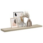 vidaXL Étagère flottante murale chêne 120x23 5x3 8 cm MDF
