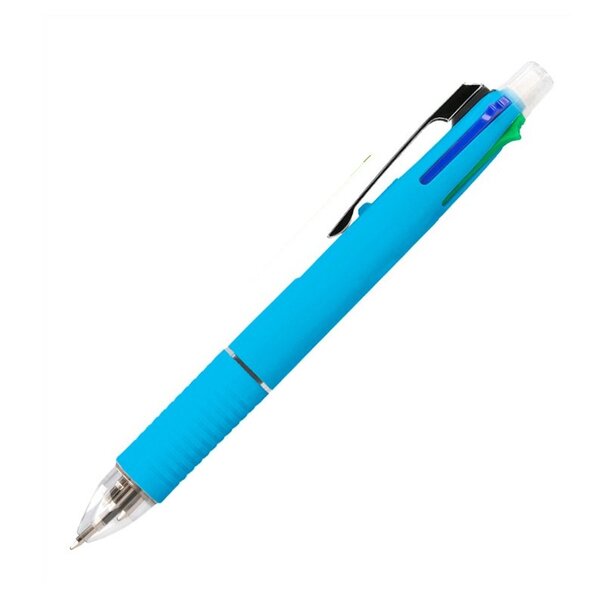 Stylo-bille 5 en 1 pointe 0.5mm trait 0.7mm 4 couleurs + porte-mine 0.5mm gomme x 36 LIDERPAPEL