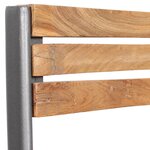 vidaXL Chaises à manger lot de 2 bois de teck massif