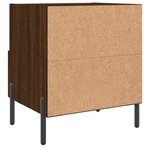 vidaXL Tables de chevet 2 Pièces chêne marron 40x35x47 5 cm