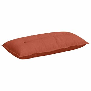vidaXL Coussin de Dos Rouge orange 100 x 50 cm Tissu en velours côtelé