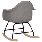 vidaXL Chaise à bascule Gris clair Tissu