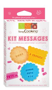 Kit messages pour biscuit à tamponner