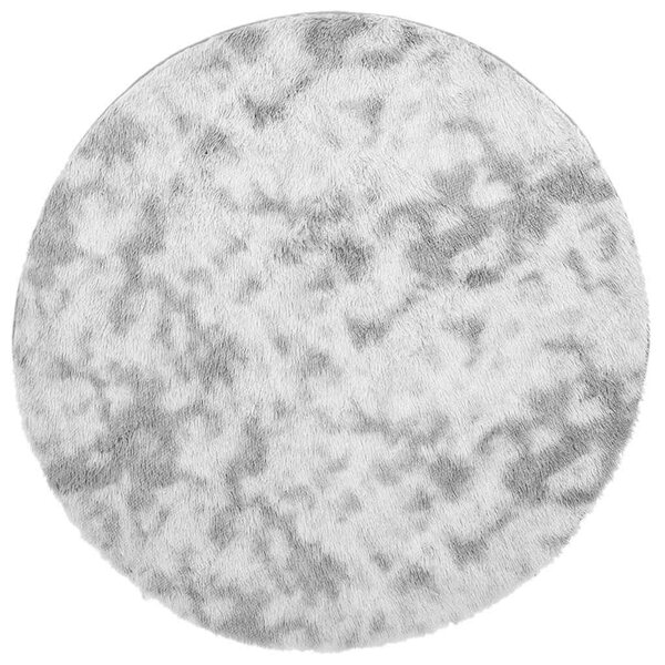 vidaXL Tapis shaggy à poils longs NAVARRA gris argenté 200x200 cm