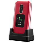 Doro 6880 - téléphone portable senior à clapet rouge 4g
