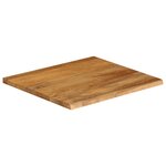 vidaXL Dessus de table à bord vivant 80x80x3 8 cm bois massif manguier