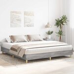 vidaXL Cadre de lit sans matelas sonoma gris 180x200 cm