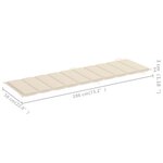 vidaXL Chaise longue à bascule avec coussin Bois de teck solide