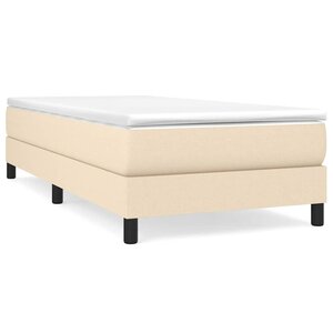 vidaXL Cadre de lit crème 80x200 cm tissu